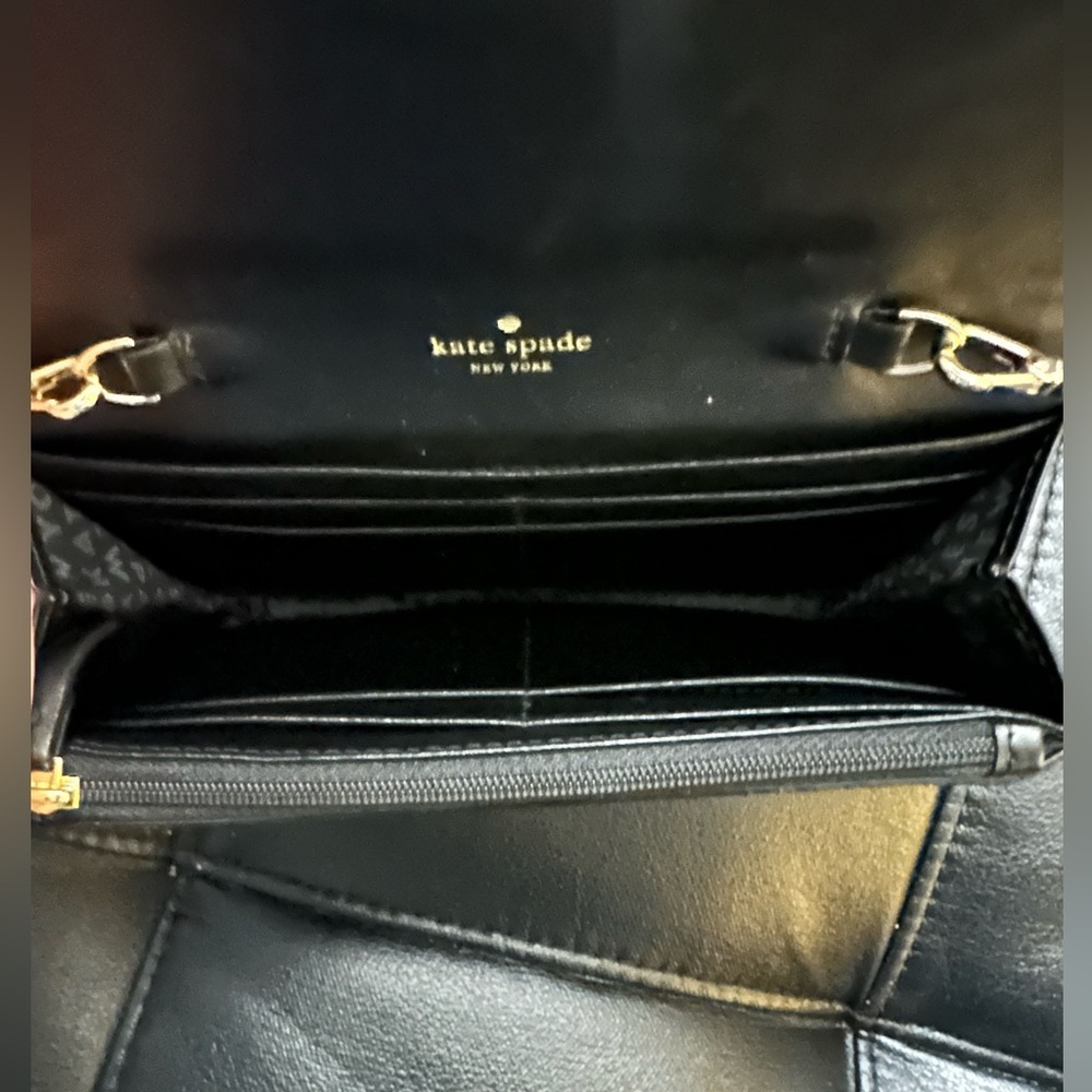 Kate Spade New York Milou Sunset Lane Black/Multi-Colored Glitter Clutch. NWOT. - Picture 3 of 5